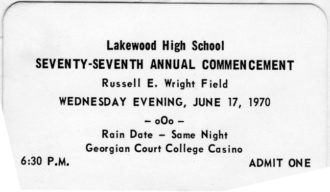 Commencement Admission Ticket